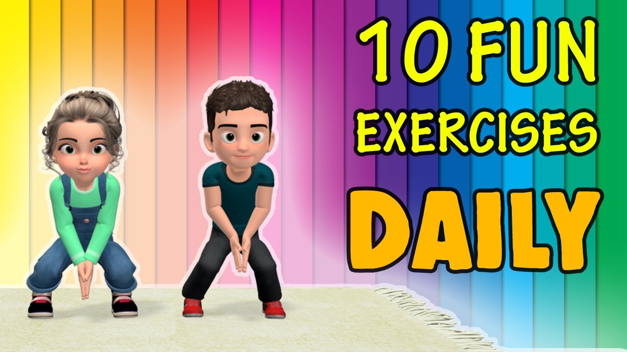 10 Fun Daily Exercise For Kids To Do At Home Youtube