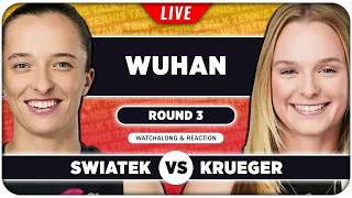 SWIATEK vs KRUEGER • WTA Wuhan 2026 • LIVE Tennis Watchalong