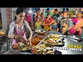 Late night indian street food khau gali  saoji thali desi ghee punjabi thaal black machurian