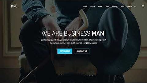Piku - One Page MultiPurpose HTML5 Template | Themeforest Website Templates and Themes
