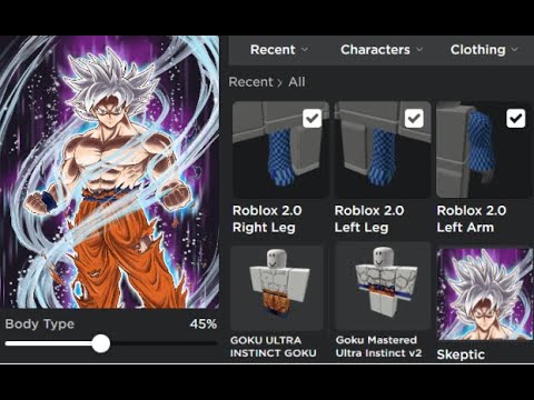 How To Make ULTRA INSTINCT Goku & ULTRA EGO Vegeta ROBLOX Avatars