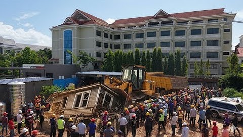 Landfill A New Project!! skill Dozer Komatsu Push Soil & Truck Dumping Soil into water​ 100% complet