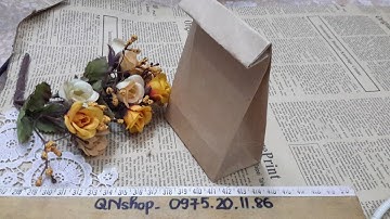 Video 7: Hướng dẫn gấp túi giấy đựng quà