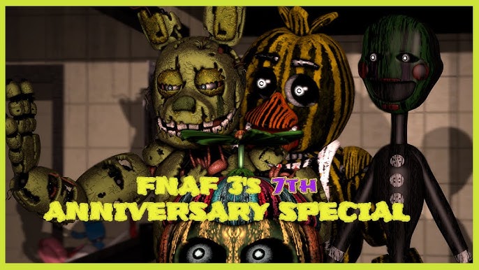 FNAFB0i on X: Happy 7th anniversary FNAF 3 - This render took so long to  make Took like 2 days to make it. Anyways Happy (late) FNAF 3 anniversary  everyone. I really