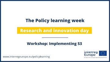 The Policy learning week: Implementing S3 workshop