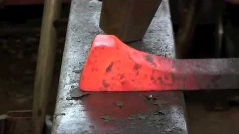 Blacksmithing - Upset and cut heel tenon CBA Level III Large Scale Joinery