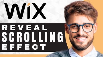 How to Design a Reveal Scrolling Effect in Wix | Wix Tutorial (2025)