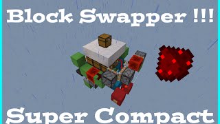 Super Compact Multi Block/Chest Swapper - Mcpe Redstone Creations