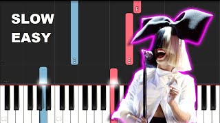 Video thumbnail of "Sia - Snowman (SLOW EASY PIANO TUTORIAL)"