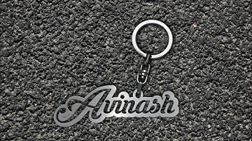 How To Make Name Key Chain Through PixelLap / keychain / Logo Design