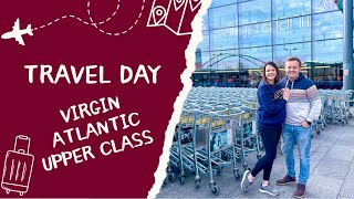 TRAVEL DAY | Virgin Atlantic Upper Class - AIRBUS A350 | Heathrow to LAX | driving to San Diego