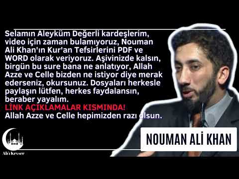 (PDF) Nouman Ali Khan Kureyş Suresi Tefsiri Türkçe