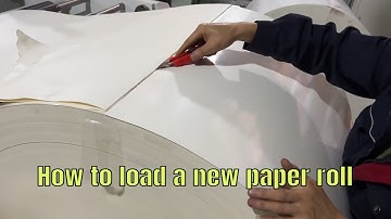 How to load an new paper roll for flexo printing machine