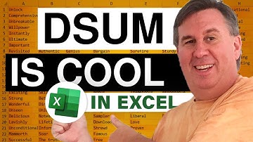 Excel In Depth - Get the Cool DSUM: Episode 1232