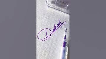 Creating Signature, but in 5 sec! Satisfying! #art #calligraphy #satisfying #signature