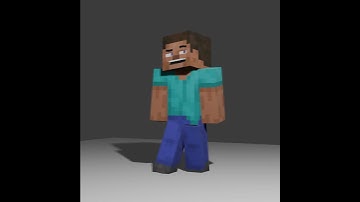Introducing my Minecraft player Blender rig