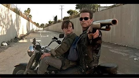 Terminator 2: Bike Chase l Best Quality 4K
