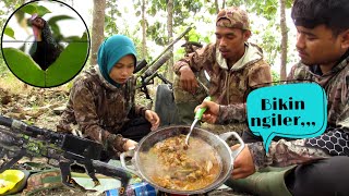 ⭕Bertualang Berburu ayam hutan & memasak Bareng keluarga kecil ‼️🍽️🍴🤤🤤