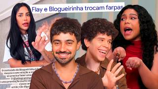 The feud between Flay and Blogueirinha: the mud house fell down.