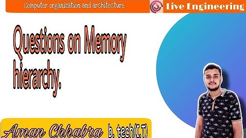 Lecture 36:-Questions on Memory hierarchy.