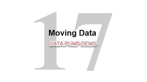 Data Pump Demo