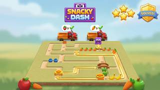 Snacky Dash Level 16 Walkthrough & Solution! (100% 3-Stars) ⭐🎮