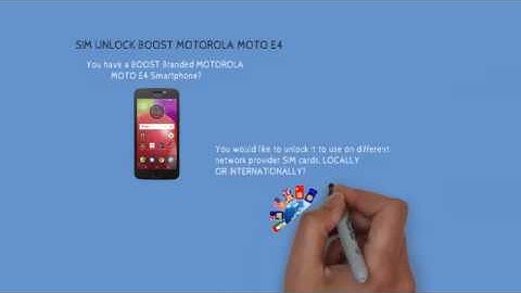 SIM Unlock BOOST MOTOROLA MOTO E4 XT1766 For all networks