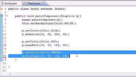 Java Programming Tutorial   86   Drawing More Stuff