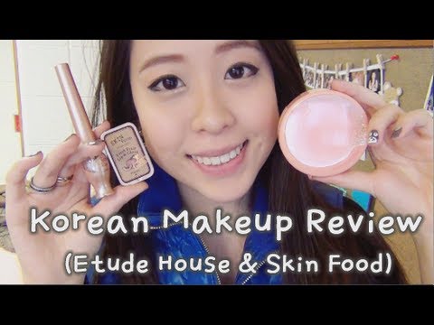  Korean  Makeup  Review Etude House Skin Food YouTube