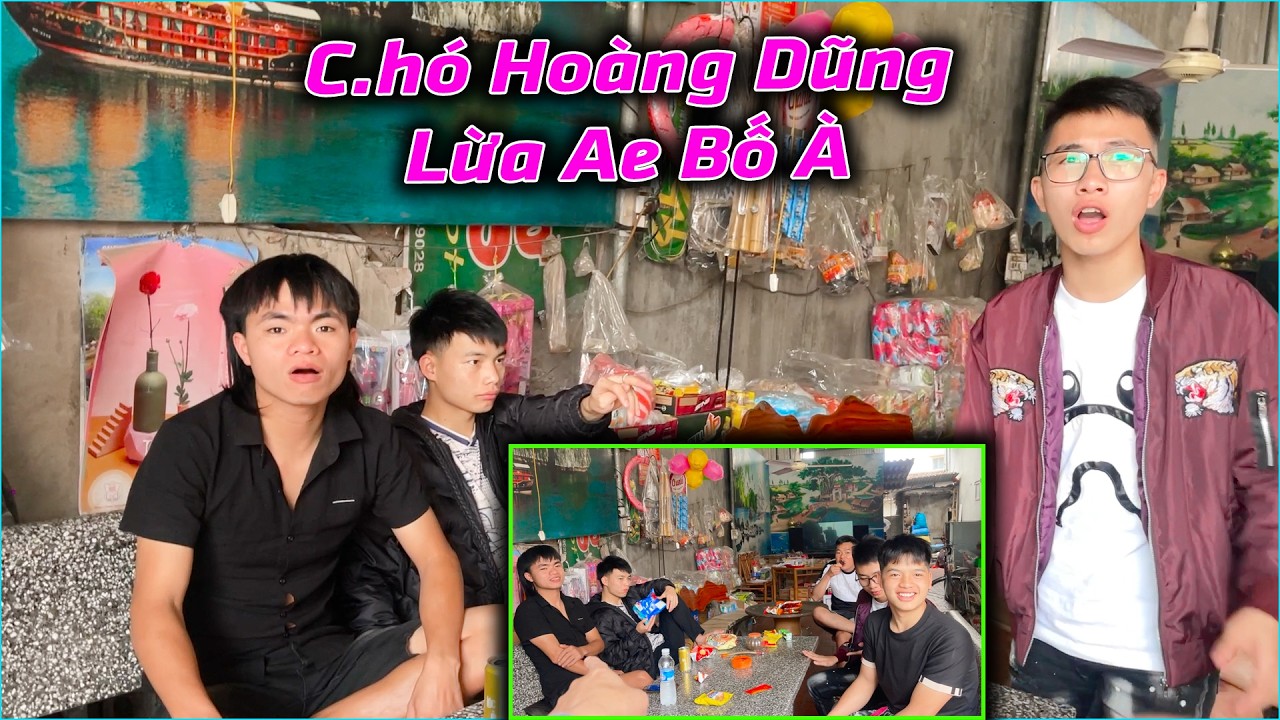 Hoàng Dũng Troll  Đưa Tất Cả Ae Team Ra Quán Ăn Vặt Song B.ỏ T.rốn Về Để Ae Trả Tiền Cực Hài