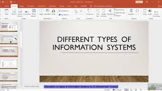 Types of Information Systems