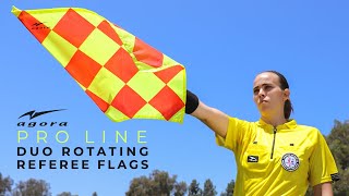 AGORA Pro Line Duo Rotating Soccer Referee Linesman Flags