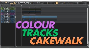 How to colour tracks in Cakewalk by Bandlab