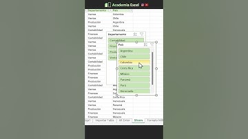 Filtrar con Botones en Excel (Segmentadores)