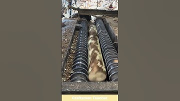 Tree Log Debarking Machine in Action #shorts #craftsmanship