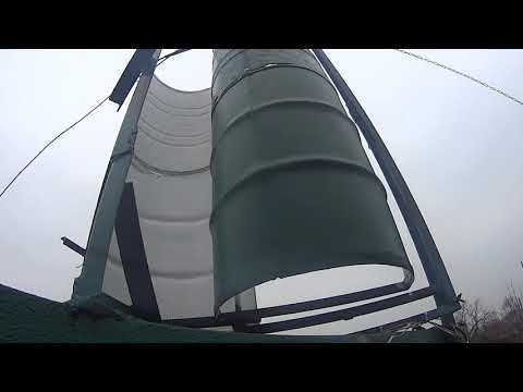 Видео: Вертикальный ветро-генератор " 200 л "