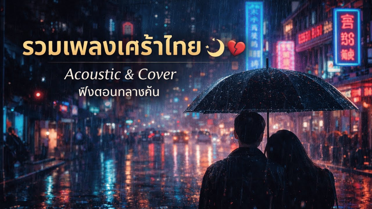 รวมเพลงเศร้าไทย 🌙💔 | คุกเข่า, คิดถึง, ยื้อ | Acoustic & Cover Playlist ฟังตอนกลางคืน