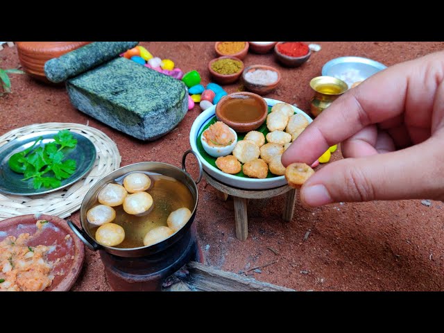 Miniature Pani Puri | Golgappa Recipe | Mini Puchka | Rini's Miniature | class=