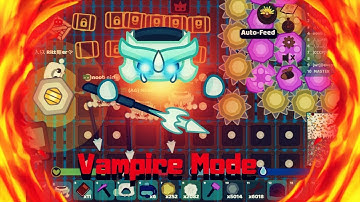 Starve.io - Vampire Mode -Dragon Gear + Winter Tunic + Ame Hammer + Super Diving - ( Gameplay)