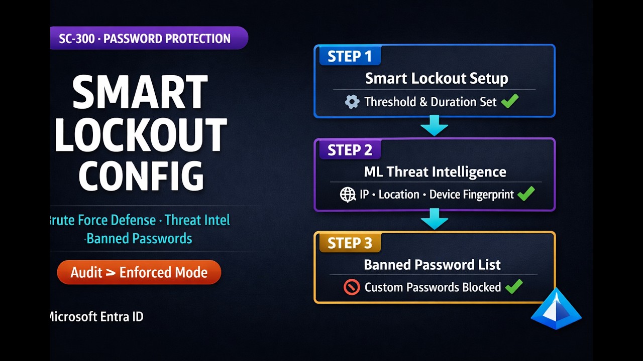 Azure SC300 Lab 12 Smart Lockout in Microsoft Entra ID AIPowered