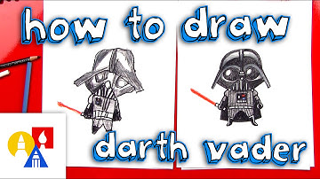 How To Draw A Cartoon Darth Vader