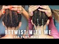 EASY RETWIST ON LOCS USING OILS AND WATER | TIPS ON HOW TO JUST RELAX AND GET IT DONE !