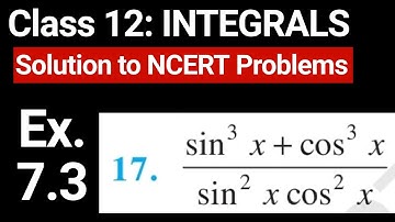 Class 12 Exercise 7.3 Question 17 | Maths Chapter 7 Integrals | NCERT Solution by JP Sir