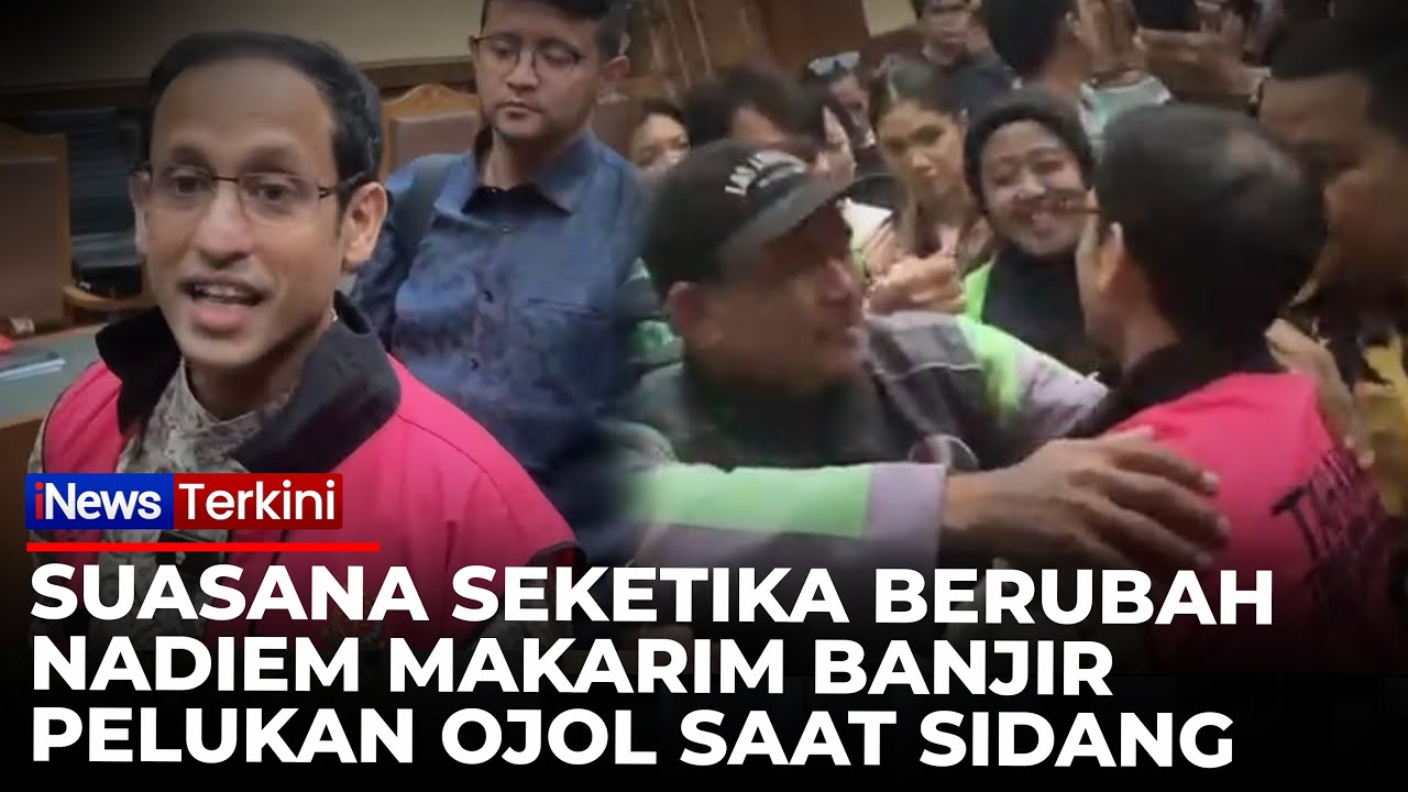 Banjir Dukungan Ojol, Nadiem Makarim Dapat Pelukan di Sidang Lanjutan Korupsi Laptop | iNews Terkini
