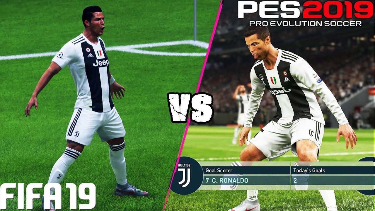 Fifa 19 Vs. Pes 2019: Celebrations | 4K - Youtube