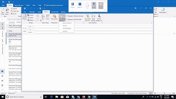 How to use vote button, read receipts and delivery receipt feature from Outlook Desktop App?