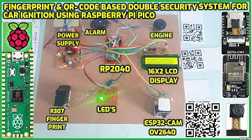 Fingerprint and QR- Code Based Double Security System For Car Ignition Using Raspberry Pi Pico