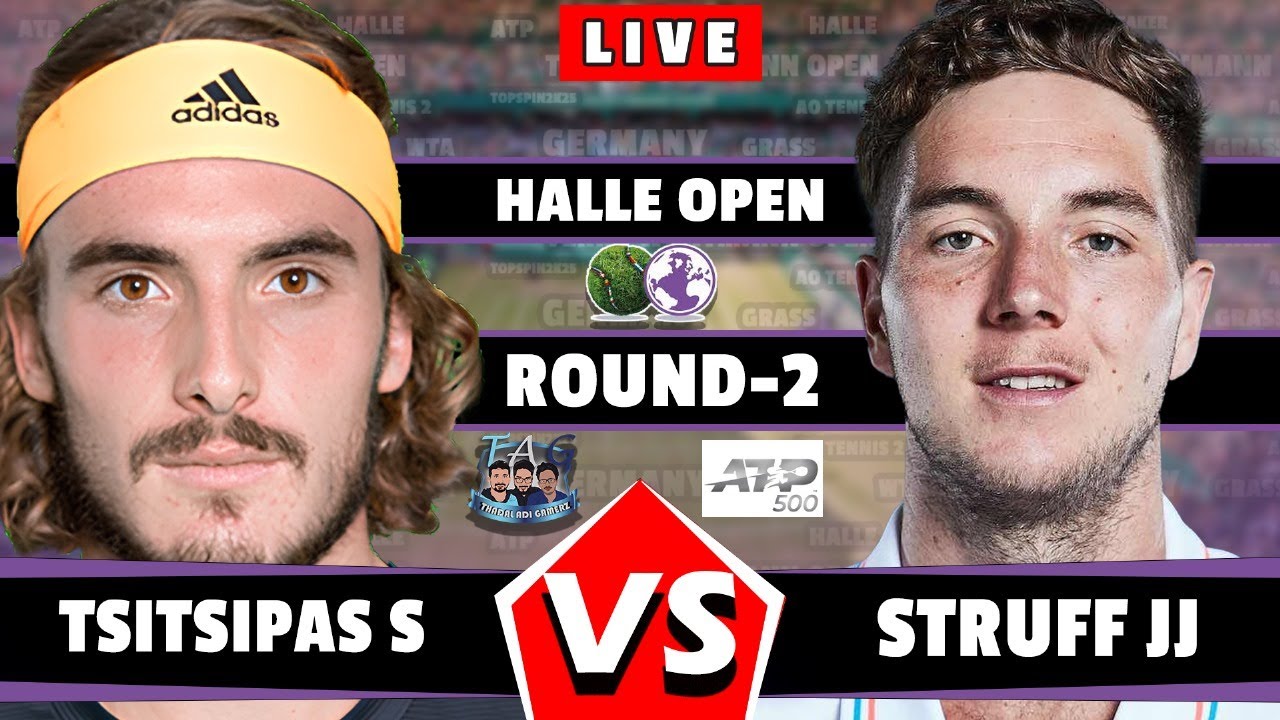 🔴LIVE: TSITSIPAS VS STRUFF • HALLE OPEN 2024  