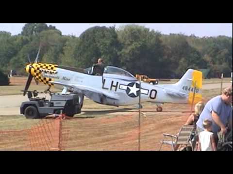 P-51 "Cincinatti Miss" and Super Stearman prior to...