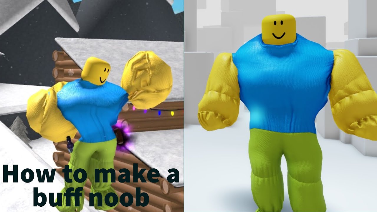 How to make a Buff Noob in Roblox - YouTube